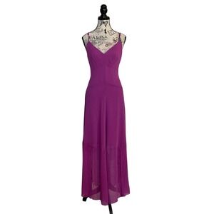 Bar III Maxi Dress Size 4 Purple Party‎ Cocktail Forest Fairy Ethereal